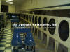The front of commercial dryers